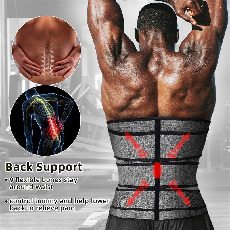 Shapewear Men's Sports Fitness Waist Belt Corset Slimming Belt
